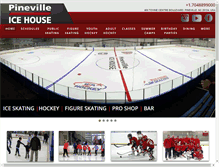 Tablet Screenshot of pinevilleice.com